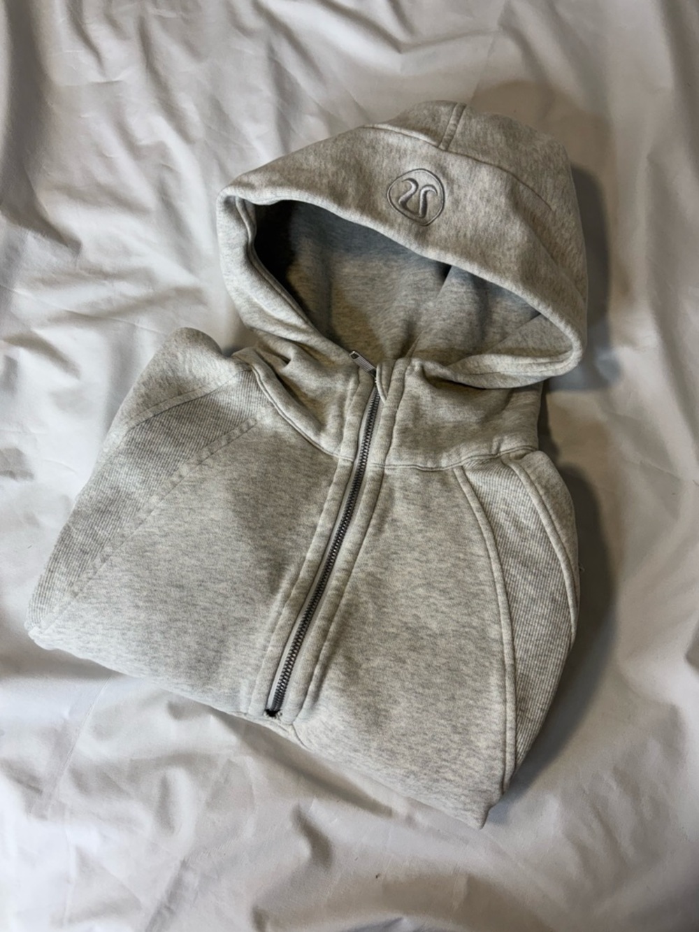 Lululemon Scuba Oversized Half-Zip Hoodie in Heathered Core Ultra Light Grey